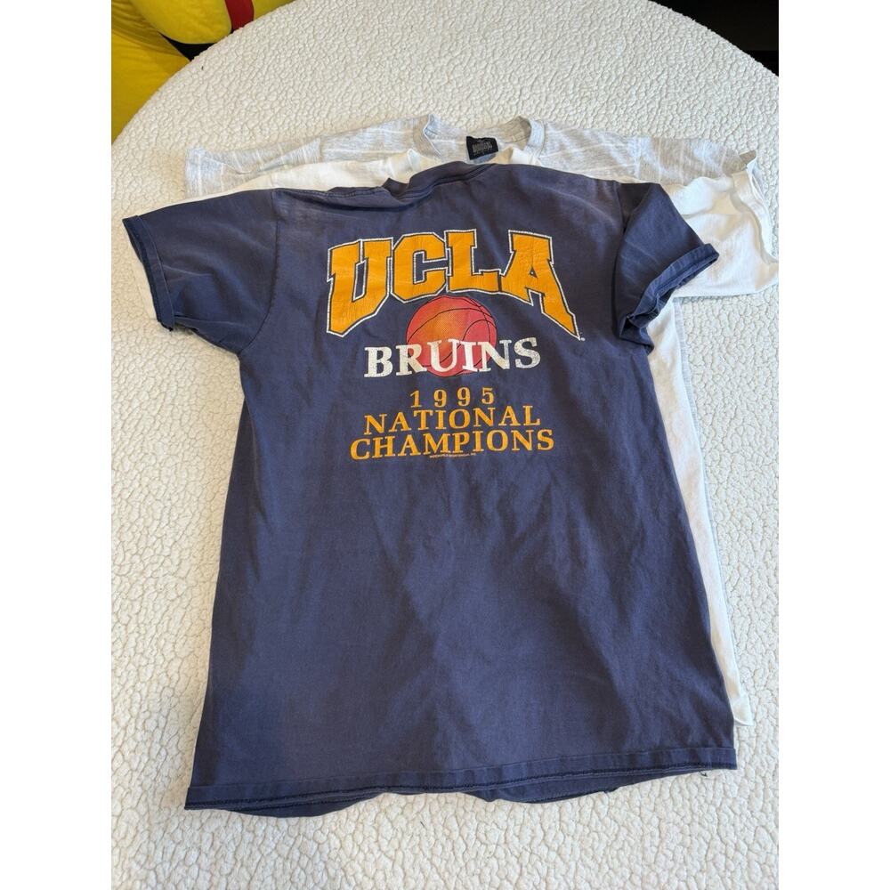 Vintage 1995 UCLA Champions Shirt L Plus 2 More UCLA Short Sleeve Shirts Read Di